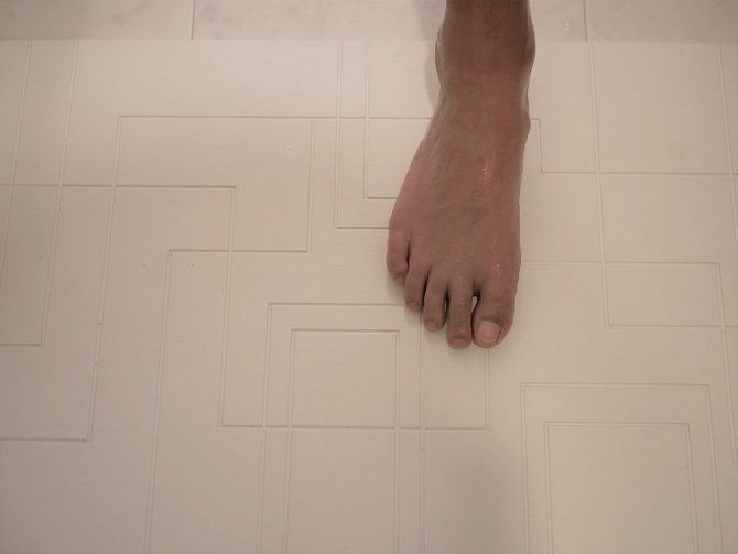 風呂上がりの長男の足